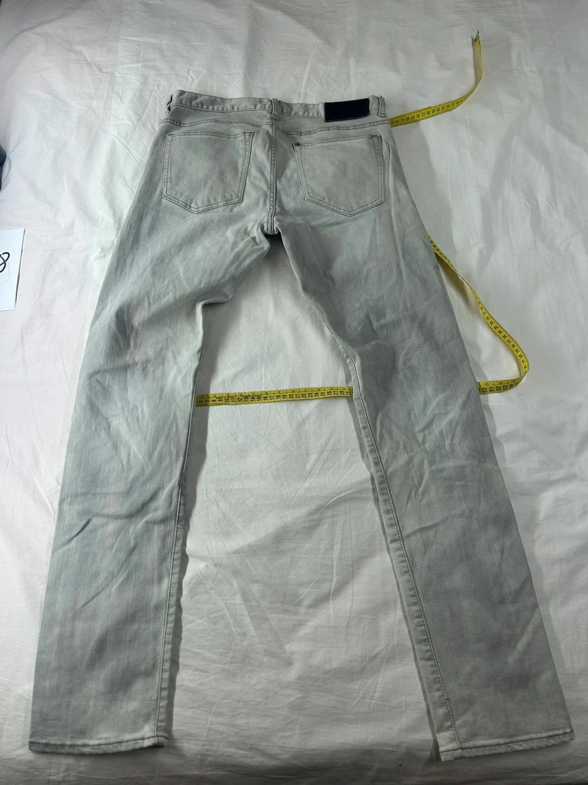 Witte grijze vintage slim fit lage taille H&M jeans – photo 14